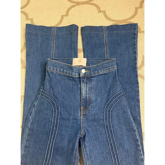 Revice Rollergirl Flares / Blue Clue Wash, size 25, MSRP $120 - Picture 3 of 16